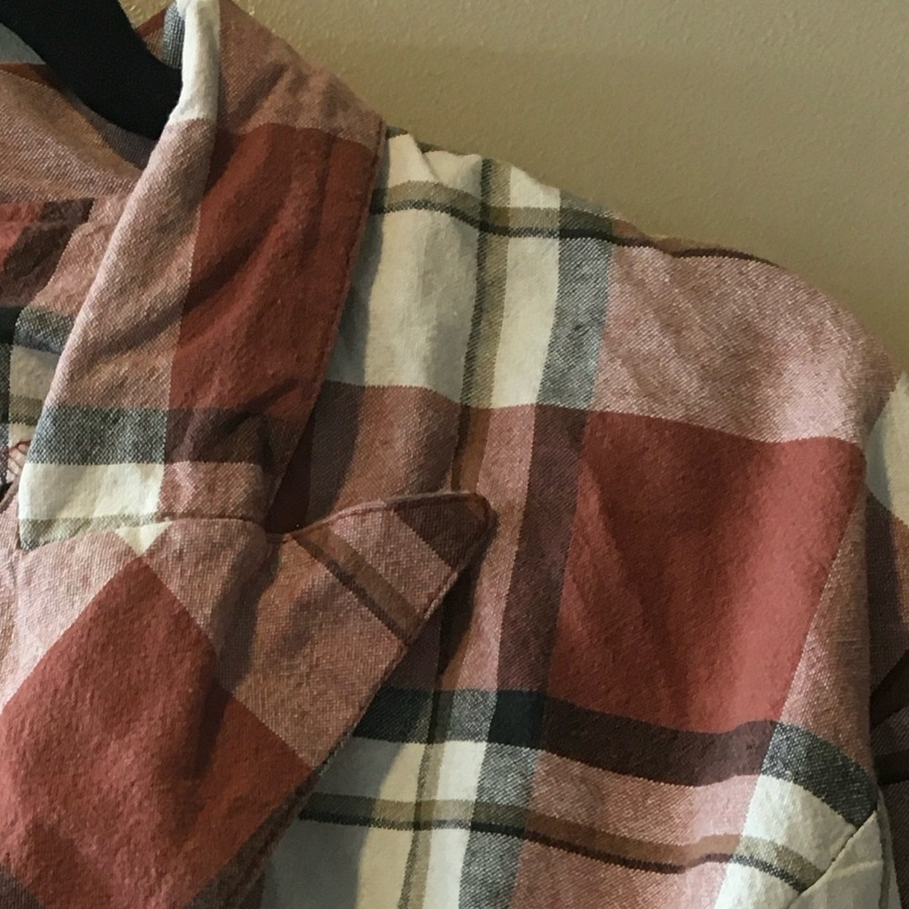 Homemade Plaid Women's Crop Jacket - Picture 4 of 13